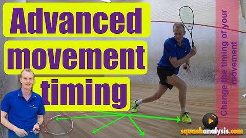 Skills for squash - Advanced movement timing