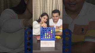 🤞🏻She almost got it 😅 Come Play STRIKE 4 with us🤪 #boardgames #couple