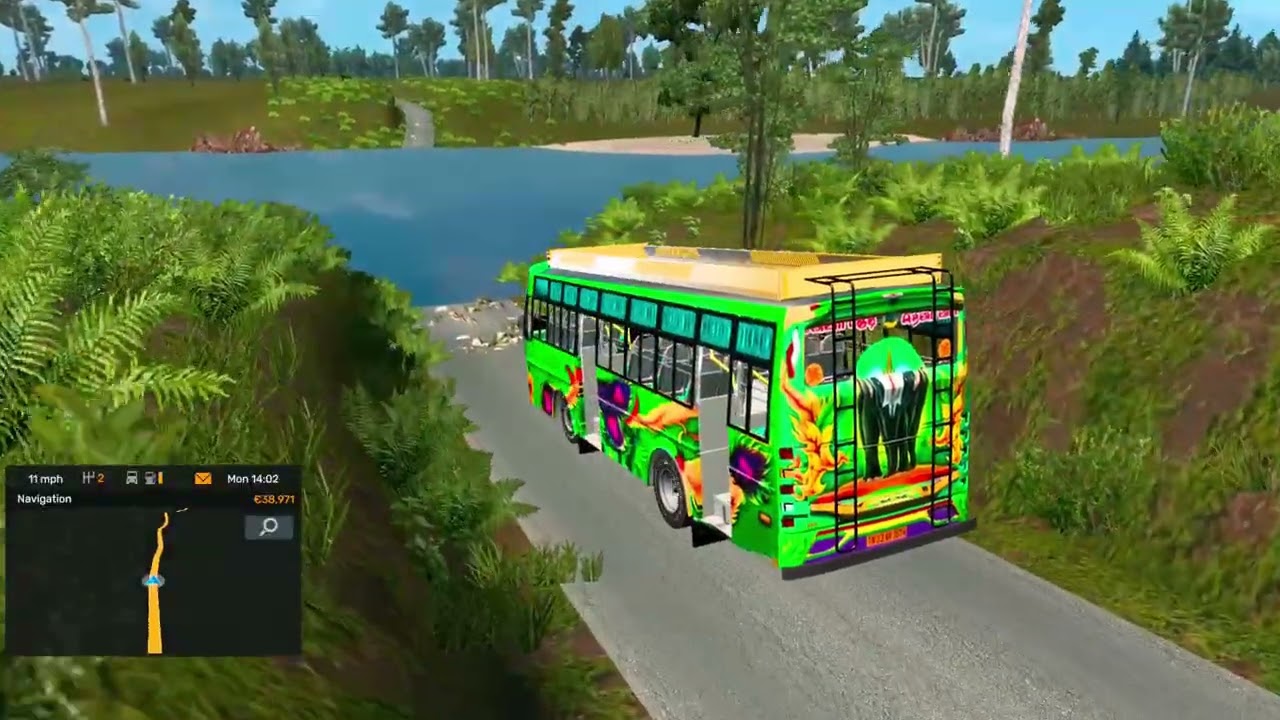 Samy mini bus driving💥 narrow roads ets2 ##