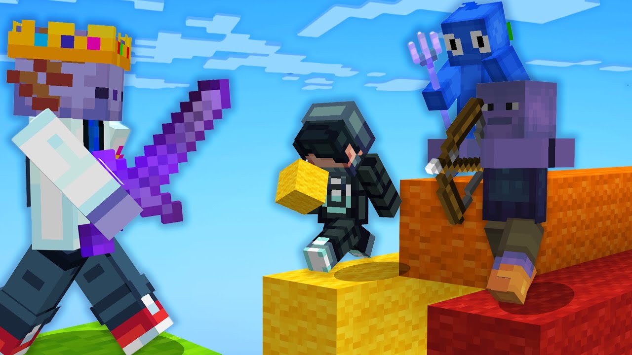 PRO Player vs 50 Minecraft Players