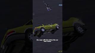 WHEN COPS ARE CHASING YOU AND YOU DRIVE THE CAR INTO WATER IN GTA GAMES #shorts #short #gta screenshot 5