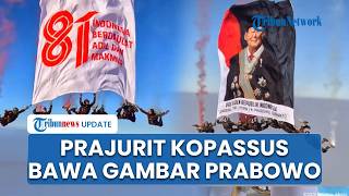 Moments When Kopassus Soldiers Parachute Carrying Prabowo's Image During the 81st Indonesian Inde... screenshot 4