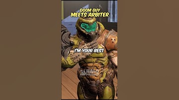 Doom Slayer Meets Arbiter #halo #doom