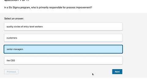 Process Improvement Foundations Answers | LinkedIn | Certificate