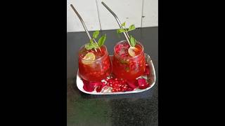 Sparkling Pomegranate Mojito with Fanta | Anaar Mojito 😋😋