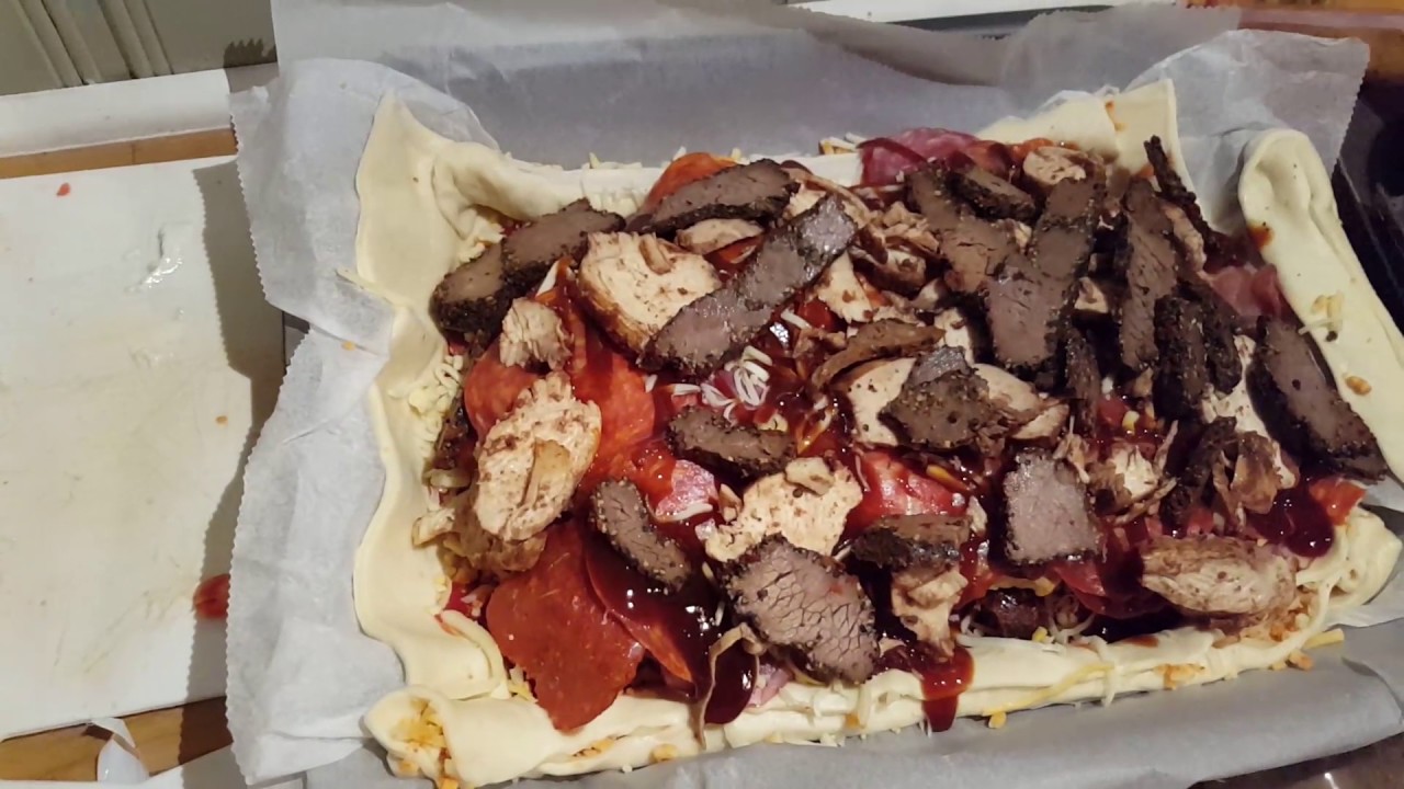 Making a £25 meat feast pizza YouTube