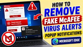 How to Remove Fake McAfee Virus Alerts Popup Notifications -  Microsoft Edge