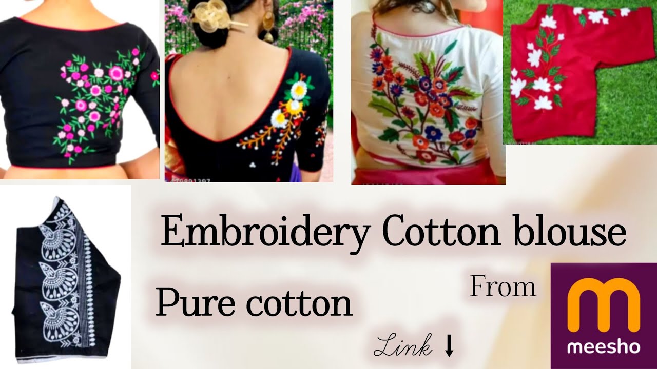 Pure Cotton Blouses || from MEESHO || Under 300/- || [Link]⬇️