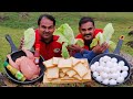 Double Down Chicken Sandwich | Bread Chicken Sandwich Recipe Cooking In Ooty Hills | World Food Tube