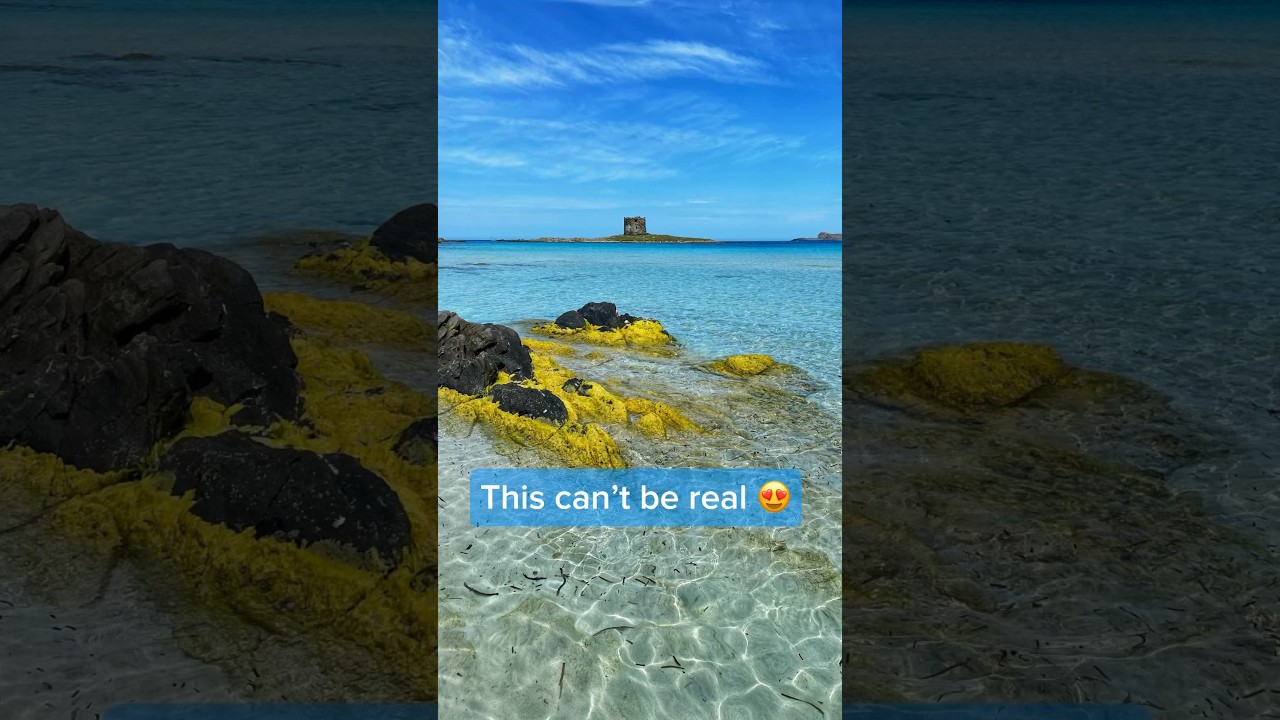 Secret paradise beach with crystal clear water in Italy! ❤️🇮🇹 