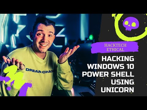 Hacking windows 10 Power Shell Using Unicorn By HackTech Ethical