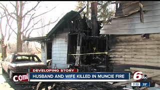 Husband and wife killed in early morning house fire in Muncie
