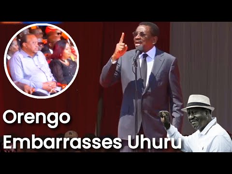 Orengo Embarrasses Uhuru At Raila Burial As He Revisits 2017 Stolen Votes