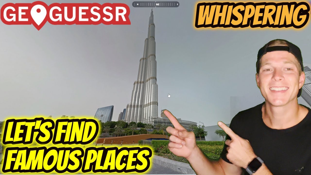 ASMR Gaming: Geoguessr | Let's Find Famous Places! - Whispering