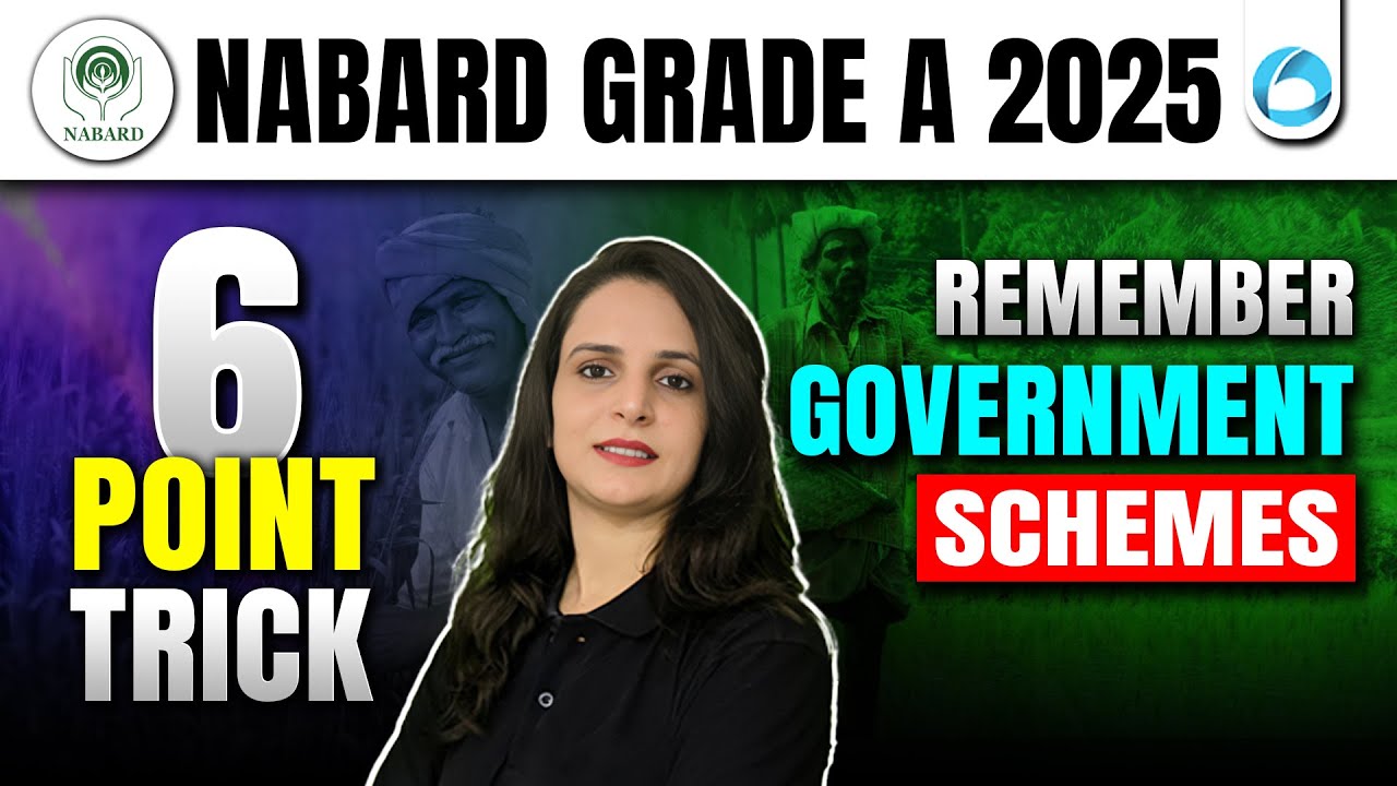 Six Point Trick | Remember Government Schemes | NABARD Grade A 2025 ...