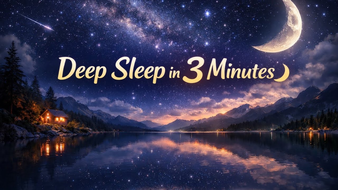 Deep Sleep in 3 Minutes 🌜 | Relaxing Music for Mind & Body - Heals Stress, Subconscious Healing