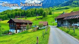Lungern, Switzerland 4K  A heavenly beautiful Swiss village on the Lungernsee lake