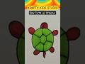Easy Turtle 🐢 Drawing For Kids | Cute Turtle Drawing Step By Step #shorts  #drawing  #animals