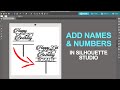 SILHOUETTE STUDIO - How to add custom names and numbers to Cake Topper SVG files