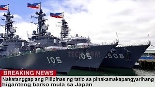 Nakatanggap ang Pilipinas ng tatlo sa pinakamakapangyarihang higanteng barko mula sa Japan by TECH-89M 6,503 views 5 days ago 9 minutes, 13 seconds