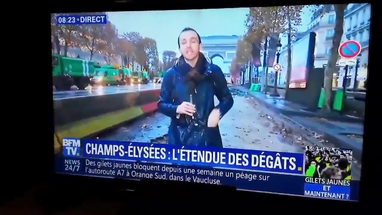 Fake News En Direct De Bfmtv Qui Prend Un Chantier Pour Des Dégradations De Gilets Jaunes