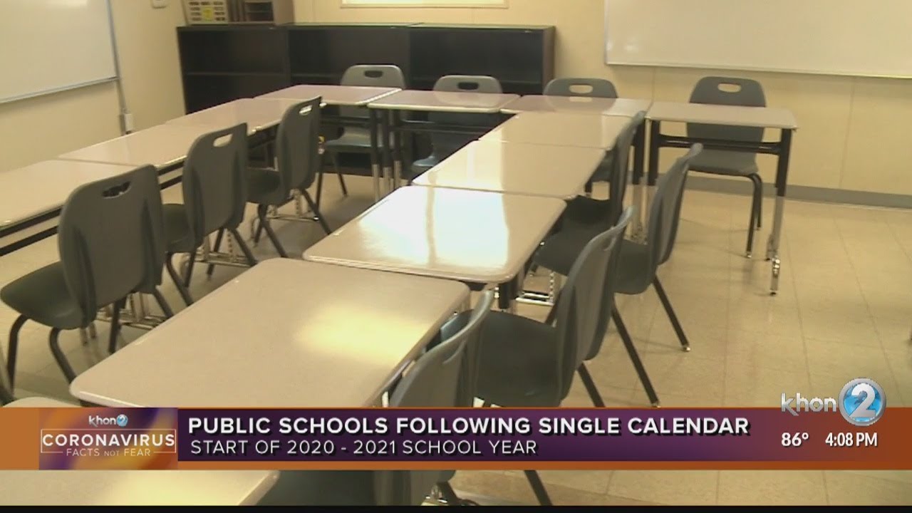 Hawaii public schools follow one academic calendar for start of school