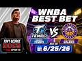 WNBA Pick - Toronto Tempo vs Los Angeles Sparks Prediction, 6/25/2026 Free Best Bets & Odds