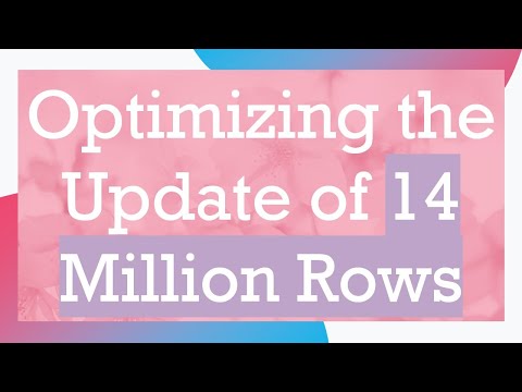 Optimizing the Update