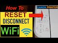 Canon pixma reset wifi network