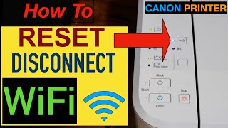 Canon Pixma Reset WiFi Network..