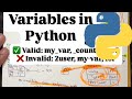 What is a variable in Python? How do you create variables and how does Python manage them?