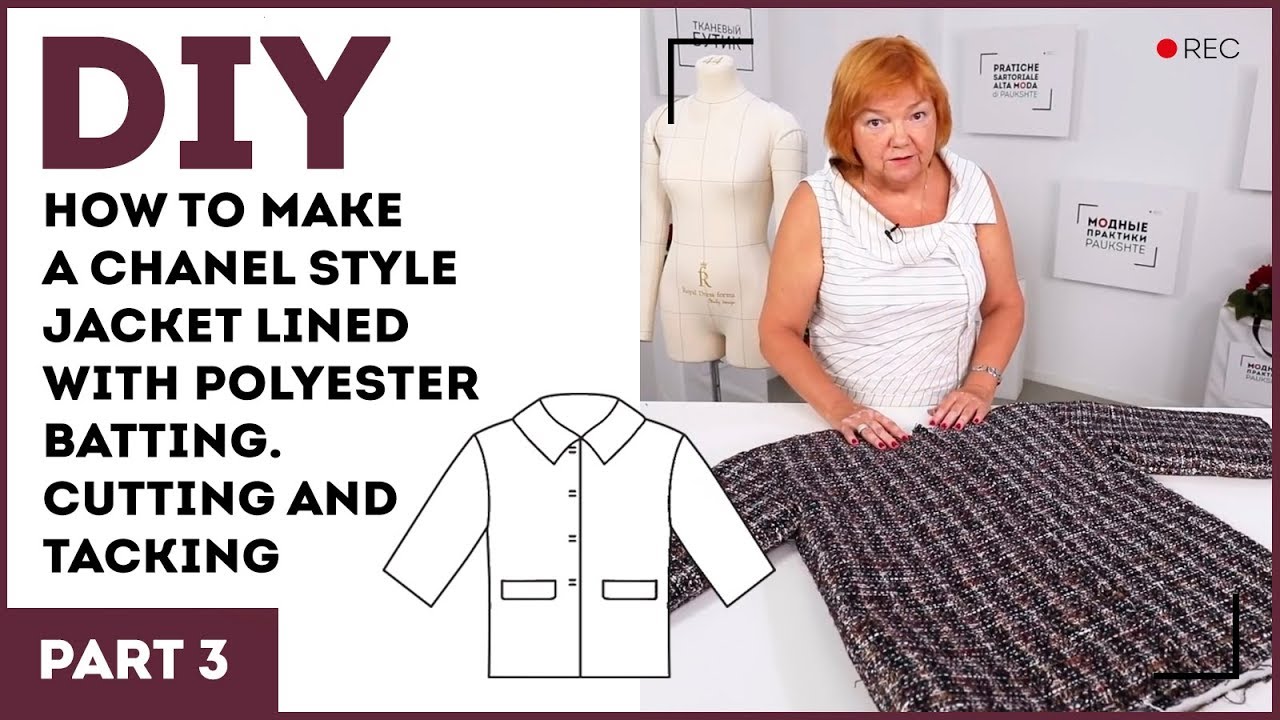 DIY: How to make a Chanel style jacket lined with polyester