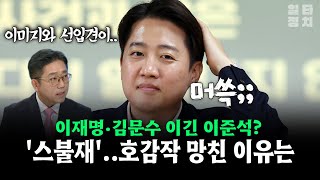 Lee Jun-seok beat Lee Jae-myung and Kim Moon-soo Sbuljae... The reason he ruined his popularity