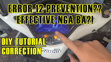 ERROR 12 | REAL CAUSE & SOLUTION | YAMAHA AEROX | DIY CORRECTIVE ACTION