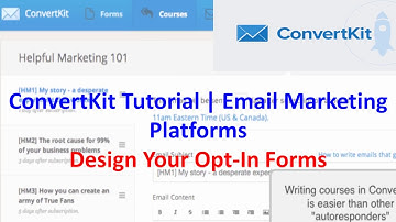 ConvertKit Tutorial | Email Marketing Platforms | Design Your Opt-In Forms