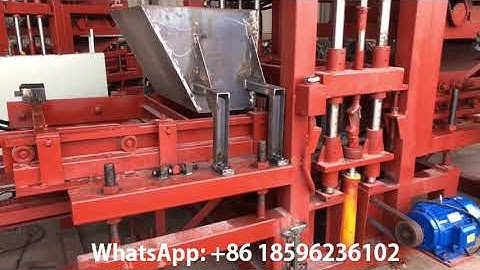 QT4-20 fully automatic block machine producing beautiful Zig Zag pavers