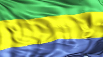 Gabon Flag Animation | 4k | Flags of the World