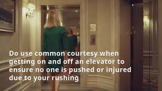 Dos of Elevator Safety