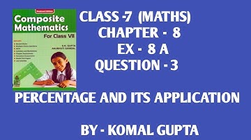 Ex- 8(A)Q.3 class 7 maths composite mathematics chapter 8#shortvideo #class7maths