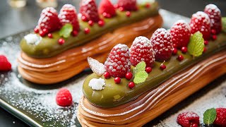 Best French Pastry Eclair with beautiful decoration you can make at home