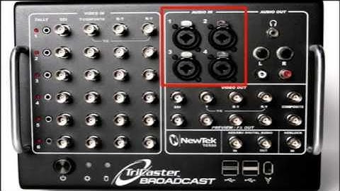 TriCaster Broadcast part 1: Audio and video connections