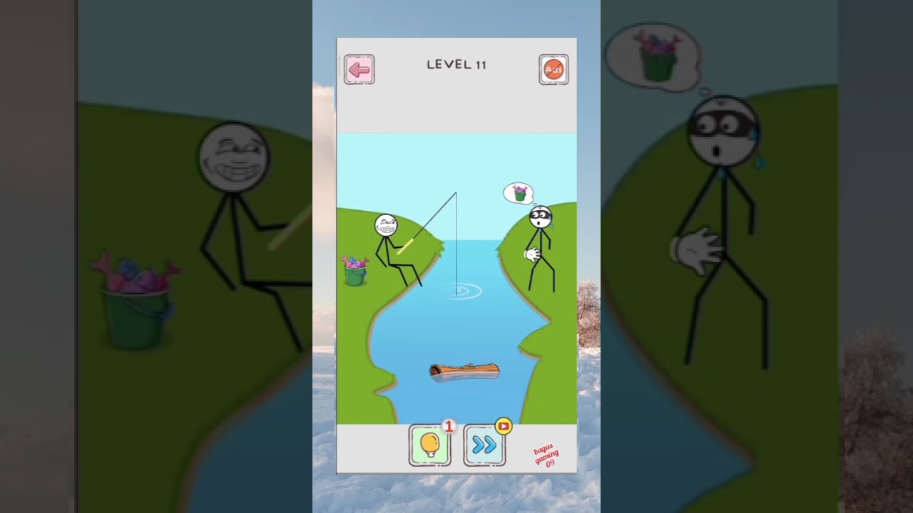 maling ikan di sebrang sungai - Thief brain puzzle 