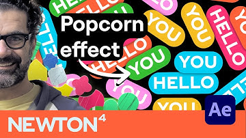 Create this popcorn animation style easily in After Effects using Newton