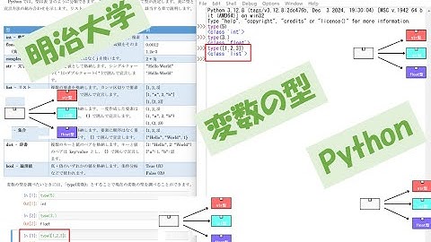 変数の型【明治大学】【Python】