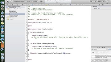 Working with UISegmentedControl class in iOS