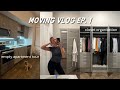 moving vlog ep. 1: NJ empty apartment tour, new furniture + organizing my closet | maddie cidlik