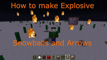 Exploding Arrows and Snowballs in Minecraft!!
