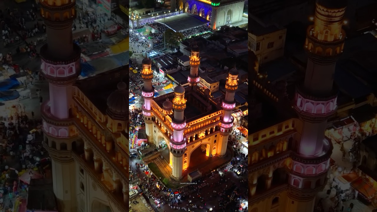 Ramadan nights 📍Charminar, Hyderabad!! 