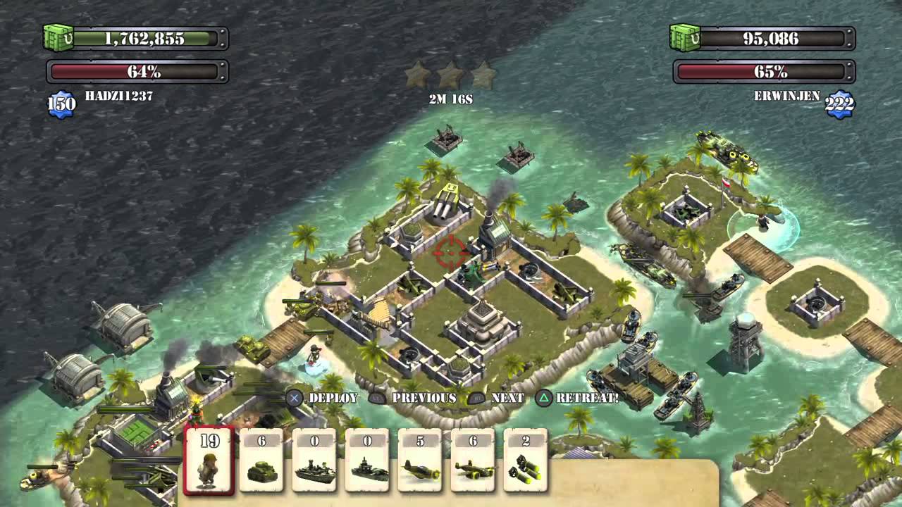 60.  Attacking HADZII237 level 150 using 45 Mortarmen, 9 Tanks, Bombers, Warships & without Riflemen