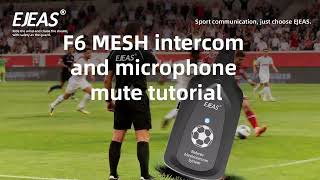EJEAS F6 Referee Communication Intercom Mesh Pairing + Microphone Mute Tutorial